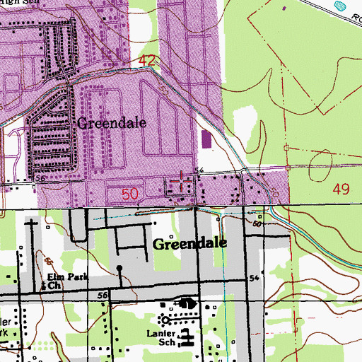 Topographic Map of Merrydale, LA