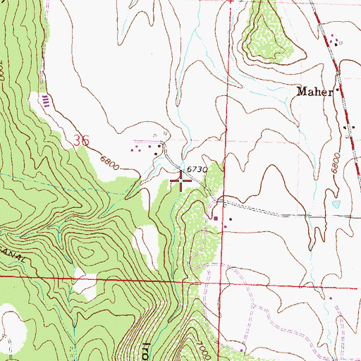 Topographic Map of Iron Canyon, CO