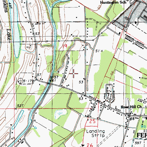 Topographic Map of West Ferriday, LA