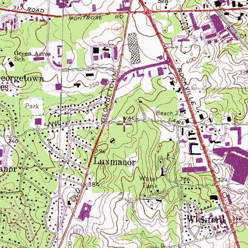 Topographic Map of North Bethesda, MD