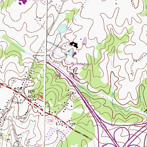 Topographic Map of North Laurel, MD