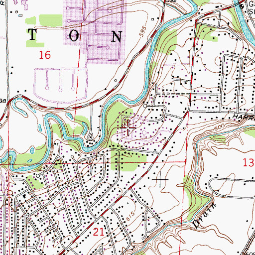 Topographic Map of Clinton, MI