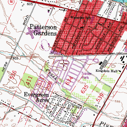 Topographic Map of West Monroe, MI