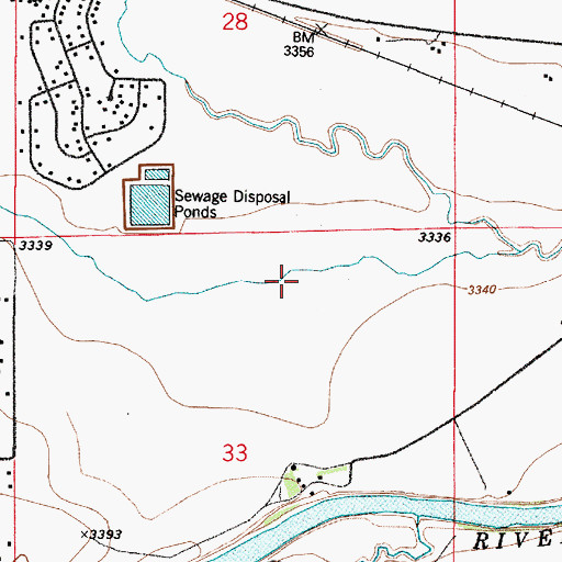 Topographic Map of Sun Prairie, MT