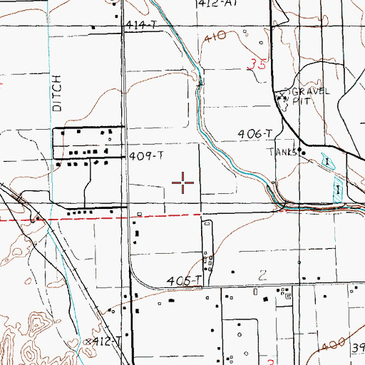 Topographic Map of Moapa Valley, NV