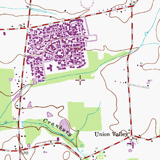 Topographic Map of Clearbrook Park, NJ