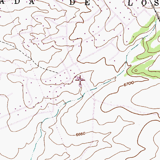Topographic Map of Eldorado at Santa Fe, NM