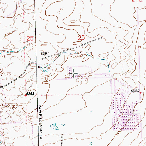 Topographic Map of Ojo Amarillo, NM