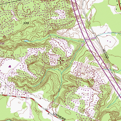 Topographic Map of Country Knolls, NY