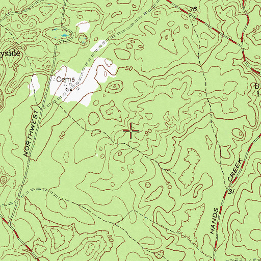 Topographic Map of Northwest Harbor, NY