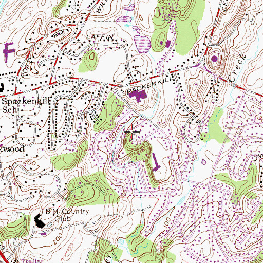 Topographic Map of Spackenkill, NY