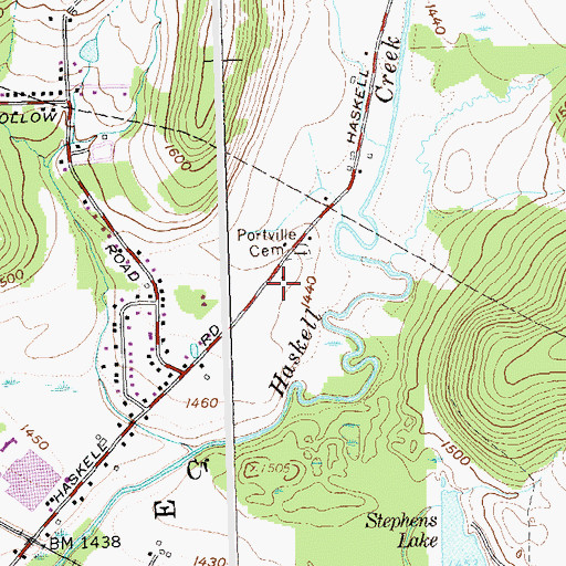 Topographic Map of Weston Mills, NY