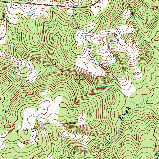 Topographic Map of Fearrington, NC