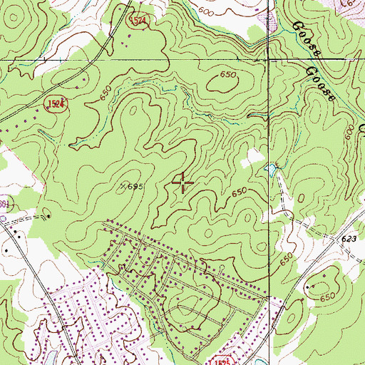 Topographic Map of Hemby Bridge, NC