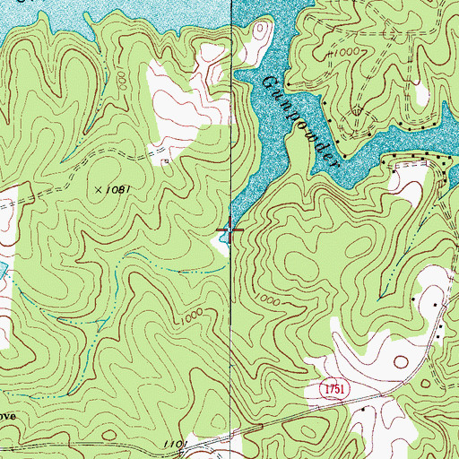 Topographic Map of Northlakes, NC