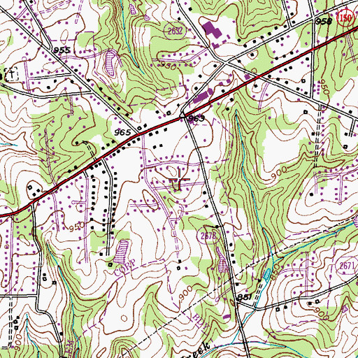 Topographic Map of Sedge Garden, NC