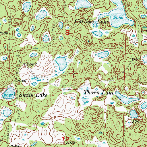 Topographic Map of East Dunseith, ND