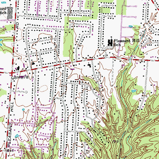 Topographic Map of Day Heights, OH