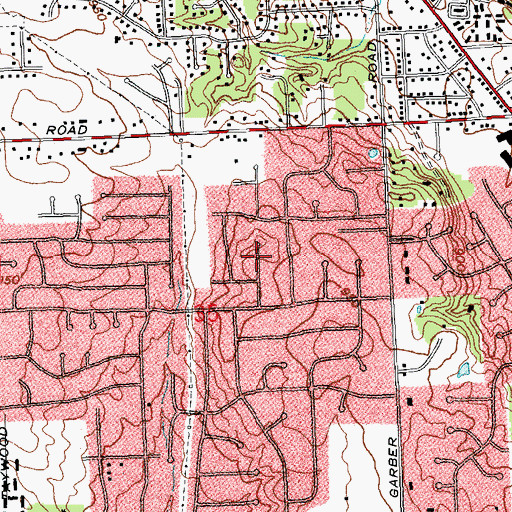 Topographic Map of Northview, OH