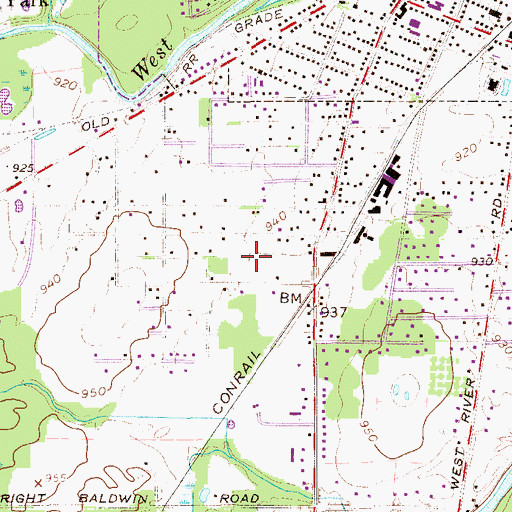 Topographic Map of South Canal, OH