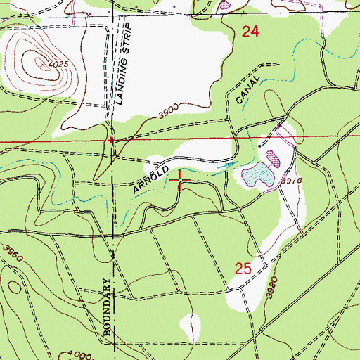 Topographic Map of Deschutes River Woods, OR