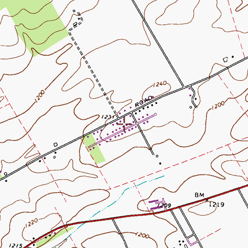 Topographic Map of Ramblewood, PA