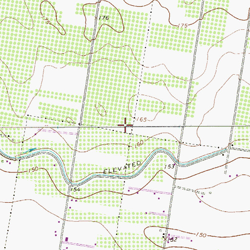 Topographic Map of La Homa, TX