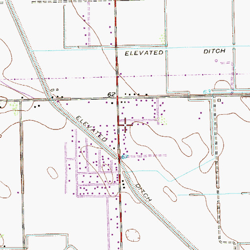 Topographic Map of Mila Doce, TX