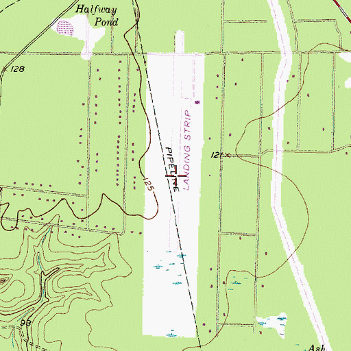 Topographic Map of Porter Heights, TX