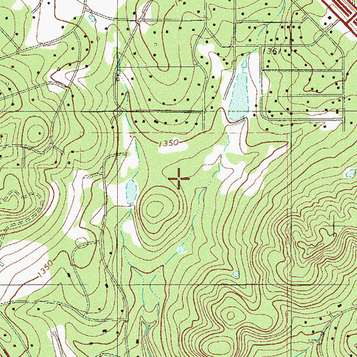 Topographic Map of Scenic Oaks, TX