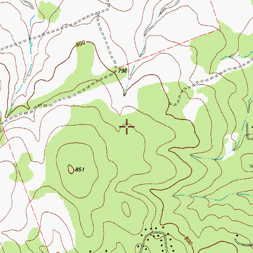 Topographic Map of Serenada, TX