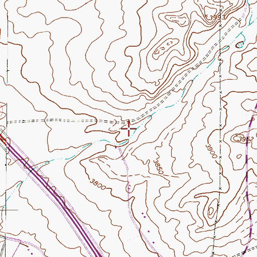 Topographic Map of Sparks, TX