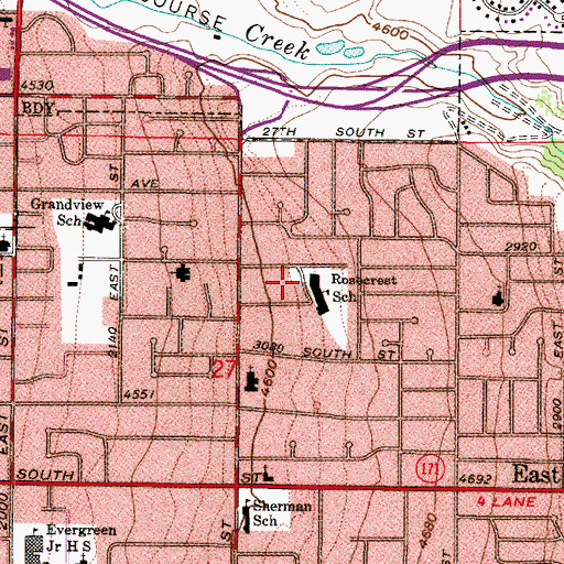 Topographic Map of Canyon Rim, UT