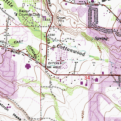 Topographic Map of Little Cottonwood Creek Valley, UT