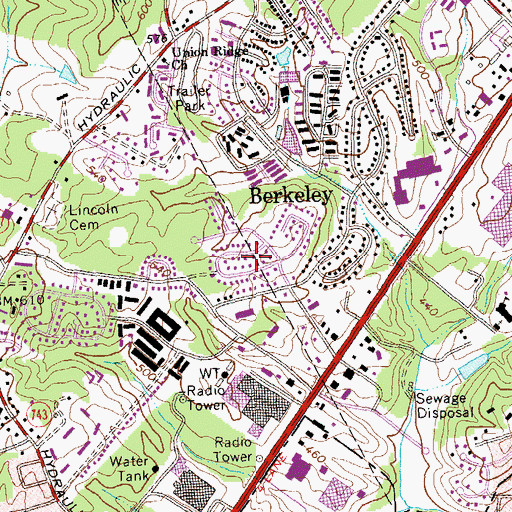 Topographic Map of Commonwealth, VA