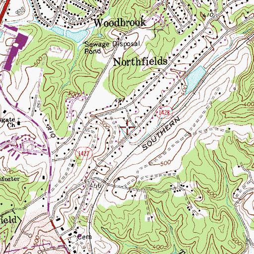 Topographic Map of Rio, VA