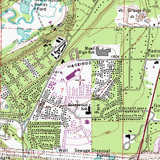Topographic Map of Fairwood, WA