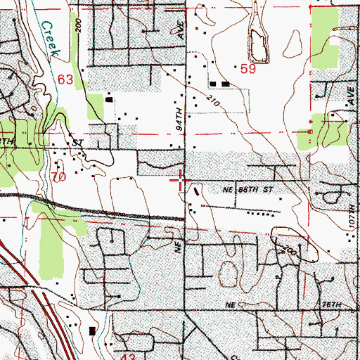 Topographic Map of Five Corners, WA