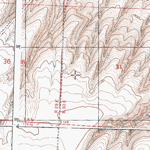 Topographic Map of Highland, WA