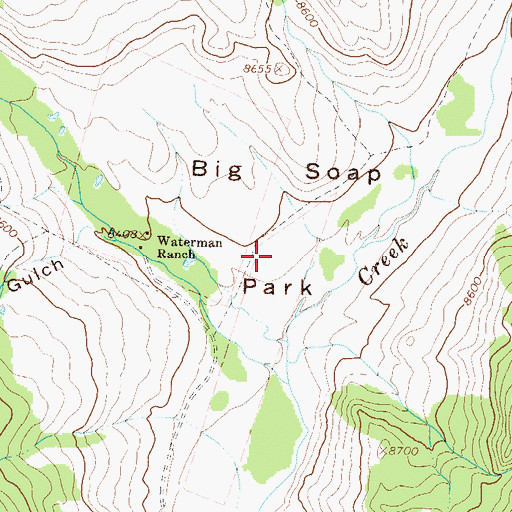 Topographic Map of Big Soap Park, CO
