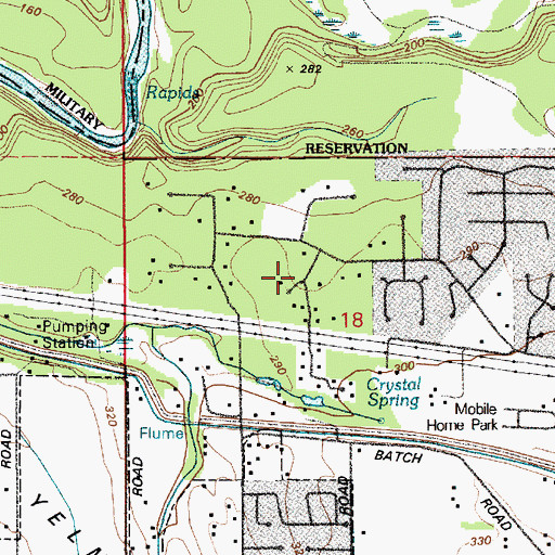 Topographic Map of North Yelm, WA