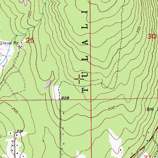 Topographic Map of Shaker Church, WA