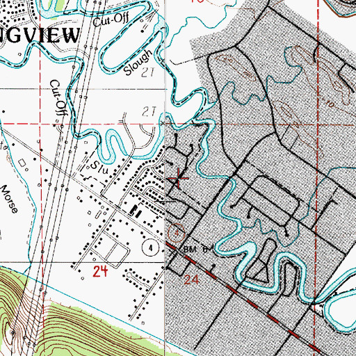 Topographic Map of West Longview, WA