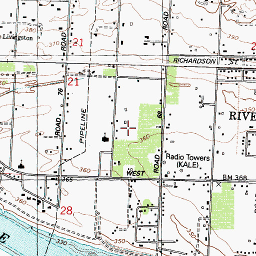 Topographic Map of West Pasco, WA