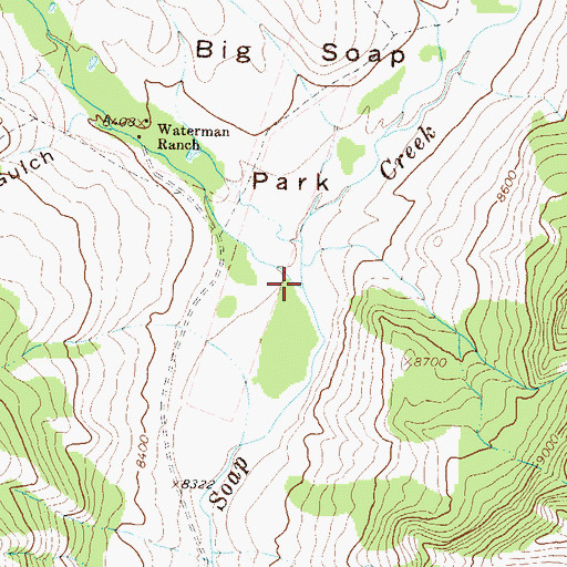 Topographic Map of West Soap Creek, CO