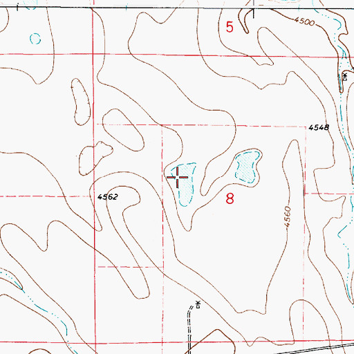 Topographic Map of Sleepy Hollow, WY