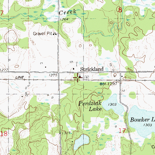 Topographic Map of Assumption Church, WI