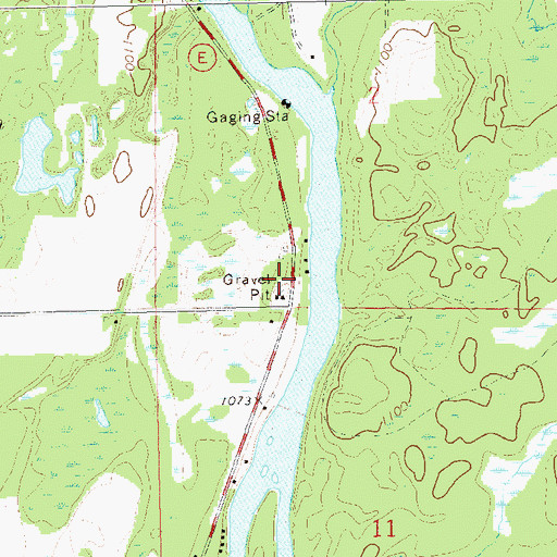 Topographic Map of Bollman School (historical), WI