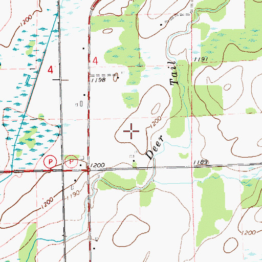 Topographic Map of Flambeau High School, WI