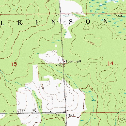 Topographic Map of Frontier School (historical), WI